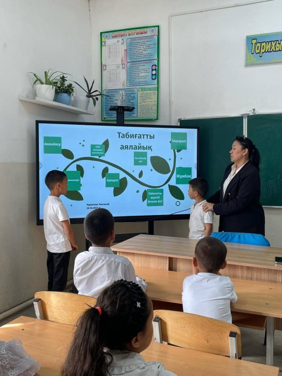 «Табиғатты аялайық» тақырыбында ашық тәрбие сағаты өткізілді